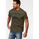 T-Shirt ARIZONA, Herren, Gr. L (52/54), grün (olivgrün), Single Jersey, Obermaterial: 100% Baumwolle, bedruckt, casual, normal, Rundhals, Kurzarm, Shirts, Kurzarm, lässige Passform, bedruckt, Rundhals, casual, Topseller