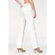 Bequeme Jeans MAC "Stella" Gr. 38, Länge 32, weiß (white) Damen Jeans High-Waist-Jeans