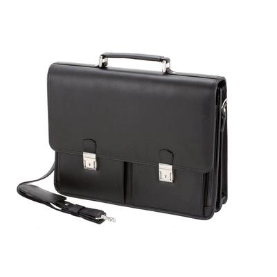 Aktentasche ALASSIO "Veneto", Herren, Gr. B/H/T: 42cm x 32cm x 15cm, schwarz, Leder, Taschen, aus Leder Image