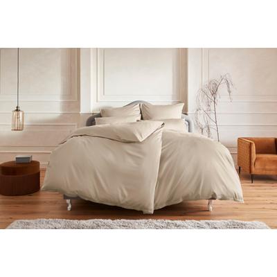 Bettwäsche "Mila in 135x200, 155x220 oder 200x200 cm", grau (taupe), B/L: 200cm x 200cm, 2 St., Mako-Satin, B/L: 80cm x 80cm & 80cm x 80cm, Mako-Satin, Obermaterial: 100% Baumwolle, GUIDO MARIA KRETSCHMER HOME & LIVING, Bettwäsche, Mako-Satin,... Image