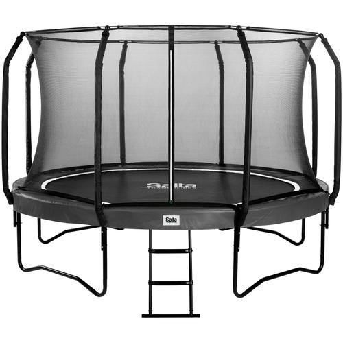 „Gartentrampolin SALTA „“First Class““ Trampoline Gr. Ø 366 cm, schwarz (schwarz, schwarz) Kinder Trampoline Schutzrand“