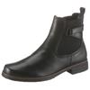 Chelseaboots GABOR, Damen, Gr. 43, schwarz, Kalbsleder, Elastischer Einsatz, unifarben, klassisch, Schuhe, Blockabsatz, Stiefelette, Businessmode mit Stretcheinsatz, Topseller