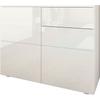 Kommode BORCHARDT MÖBEL "Rova", weiß (weiß hochglanz), B:93cm H:72cm T:35cm, Spanplatte, Sideboards, Breite 93 cm