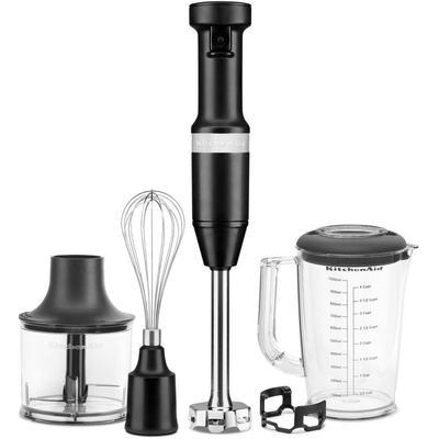 KITCHENAID Stabmixer "5KHBV83EBM SCHWARZ MATT", schwarz (matt schwarz), B:9,05cm H:41,4cm T:6,35cm, Mixer