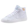 Sneaker NIKE SPORTSWEAR "Wmns Court Royale 2 Mid", Gr. 38,5, weiß, Leder, unifarben, sportlich, Schuhe Schnürboots Skaterschuh Sneakerboots