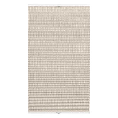 Plissee WOHNIDEE-KOLLEKTION "mit 2 Bedienschienen" Gr. 1, beige, B:100cm H:130cm, Obermaterial: 100% Polyester, Plissees