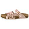 Pantolette LICO "Pantolette Bioline Latino", Gr. 42, rosa, Synthetik, Schuhe Damenschuh Pantolette Schlappen Sommerschuh