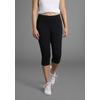 3/4-Hose KANGAROOS, Damen, Gr. 48, N-Gr, schwarz, Jersey, Obermaterial: 95% Baumwolle, 5% Elasthan, unifarben, sportlich, bequem 3/4-Länge, Hosen, Große Größen