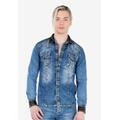 Jeanshemd CIPO & BAXX Gr. XL, EURO-Größen, blau Herren Hemden Jeanshemd Langarm