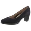 Pumps ARA "ORLY", Damen, Gr. 4 (37), blau (13436, 02 blau), Ziegenveloursleder, elegant, Schuhe, Abendschuh, Festtagsschuh,Trichterabsatz, mit kleinem Plateau