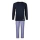 Pyjama AUTHENTIC LE JOGGER Gr. 44/46, grau (navy, grau, kariert) Herren Homewear-Sets Pyjamas