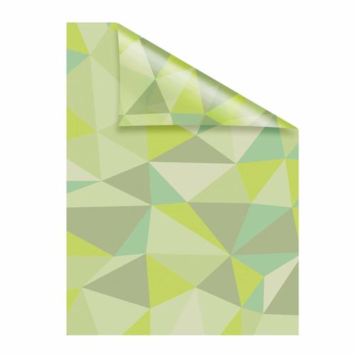 "Fensterfolie LICHTBLICK ORIGINAL ""Pattern Dreiecke"" Fensterfolien Gr. B/L: 50 cm x 100 cm, grün Deko Fensterfolie"