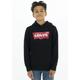 Kapuzensweatshirt LEVI'S KIDS "LVB BATWING SCREENPRINT HOODIE" Gr. 14/164, schwarz (black) Jungen Sweatshirts