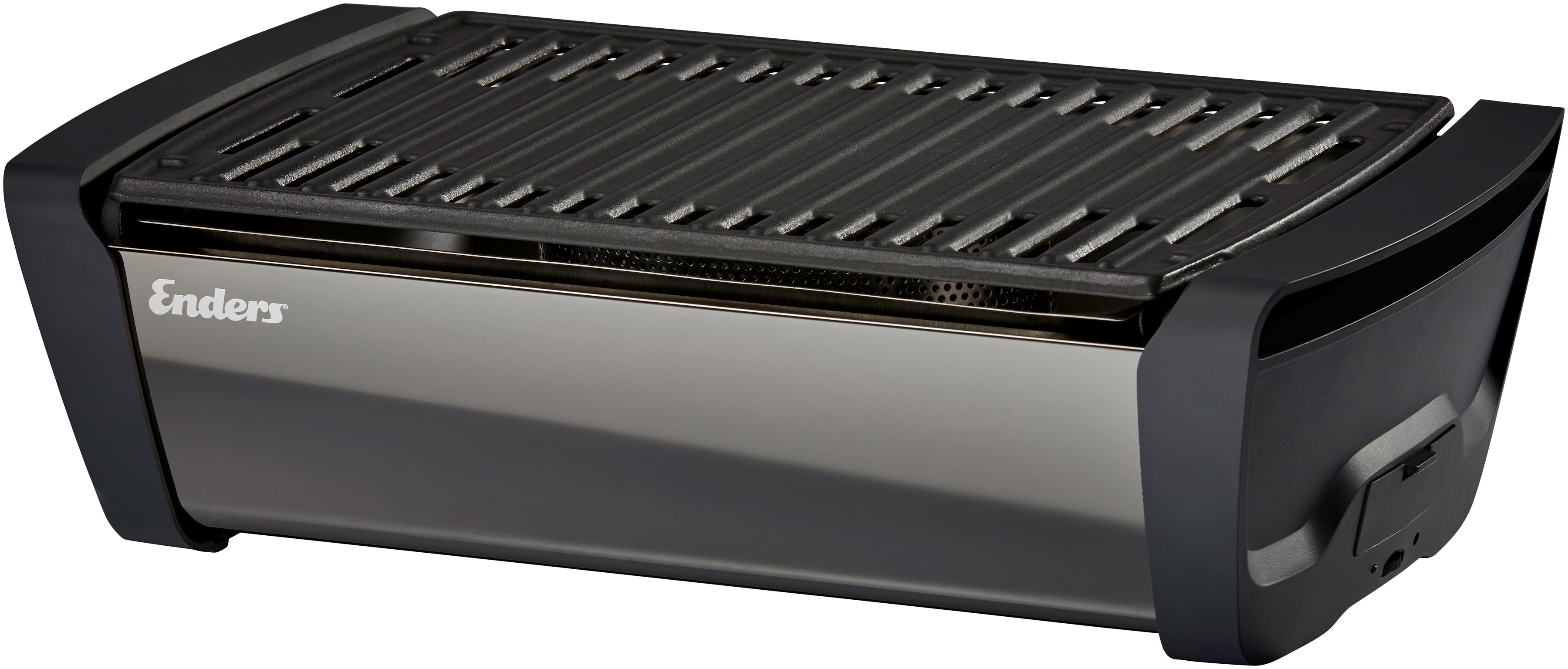 Holzkohlegrill ENDERS "Tischgrill Aurora Mirror", schwarz, B:30cm H:18cm T:49,5cm, Grills, BxH: 47x13,5 cm