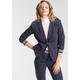 Kurzblazer AJC Gr. 38, blau (marine gestreift (blazer aus nachhaltigem material)) Damen Blazer