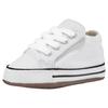 Sneaker CONVERSE "Kinder Chuck Taylor All Star Cribster Canvas Color-Mid", Gr. 20, weiß (weiß natural, ivory), Textil, unifarben, sportlich, Schuhe Lauflernschuh Sneakerboots, für Babys mit Klettverschluss