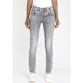 Slim-fit-Jeans GANG "94CARLI" Gr. 31 (40), N-Gr, grau (grey used) Damen Jeans Röhrenjeans Bestseller