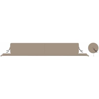 Nackenrolle BENT "Zip-XL Lounger", beige, Funktionskissen, B/H/L: 30cm x 30cm x 190cm, Polyester, B:30cm H:30cm L:190cm