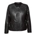 Bikerjacke JCC "731-II" Gr. 56, schwarz (black) Damen Jacken Übergangsjacken