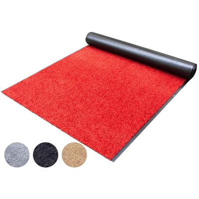 Läufer "Schmutzfangläufer CLEAN", rot, B:90cm H:9mm L:200cm, Polyamid, PRIMAFLOR-IDEEN IN TEXTIL, Teppiche, Schmutzfangläufer, Schmutzfangmatte, Uni Farben, strapazierfähig, rutschhemmend, waschbar Image