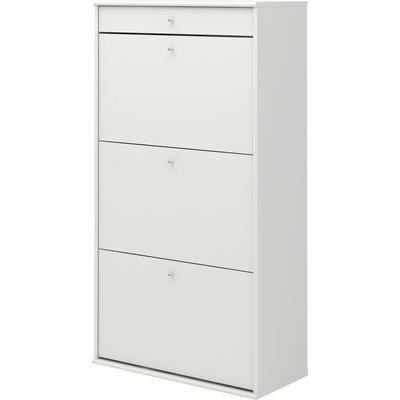Schuhkipper HAMMEL FURNITURE "Mistral Schuhschrank, Schuhkommode, Schuhaufbewahrung", weiß, B:70cm H:128cm T:32,5cm, Spanplatte, Sideboards, mit drei Schubladen für Schuhe, B: 70 cm, anpassungsbar Designmöbel Image