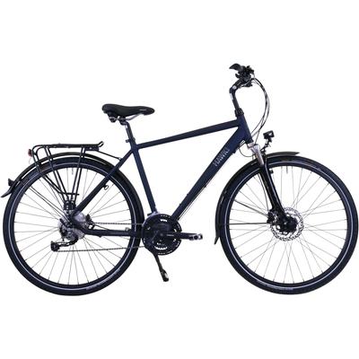 Trekkingrad HAWK BIKES "Trekking Gent Deluxe Ocean Blue" Gr. 52, blau, Fahrräder, 52cm, 28 Zoll (71,12cm), für Herren