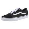 Sneaker VANS "Ward", Gr. 44, schwarz-weiß (schwarz, weiß), Leder, Textil, sportlich, Schuhe