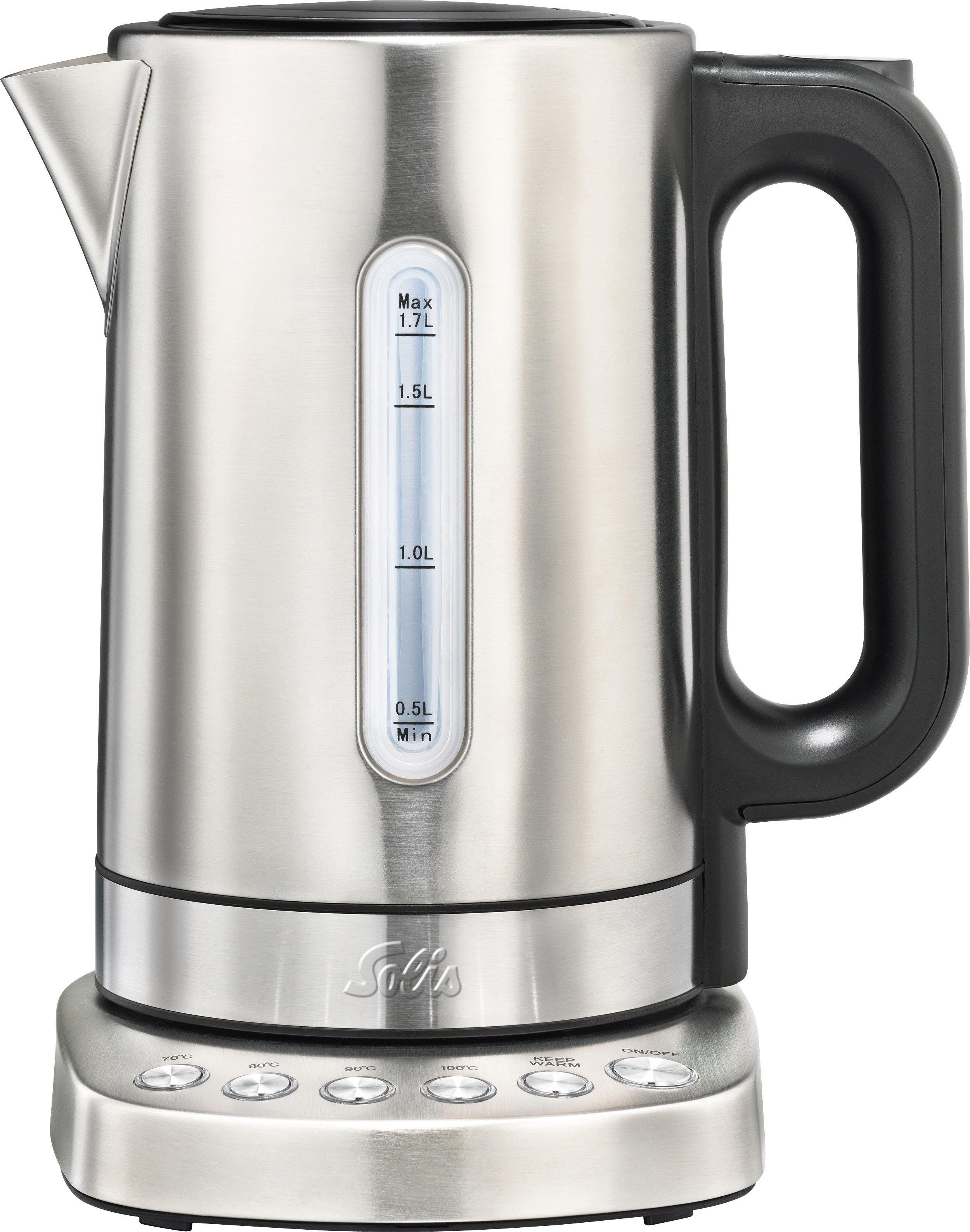 SOLIS OF SWITZERLAND Wasserkocher "962.39 Vario Temp Typ 5516", silber (edelstahlfarben), B:27,5cm H:26cm T:28,5cm, Wasserkocher Image