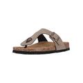 Sandale CRUZ "Barns" Gr. 41, grau (braun) Damen Schuhe Schlappen Zehentrenner Zehensteg-Sandalen