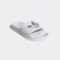 Badesandale ADIDAS ORIGINALS "ADILETTE LITE W" Gr. 40,5, weiß (cloud white, cloud matte silver) Schuhe Wasserschuhe