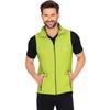 Steppweste TRIGEMA "TRIGEMA Atmungsaktive Sport-Weste", Herren, Gr. M, gelb (lemon), 92% Polyester, 8% Elastan, casual, Westen