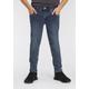 Stretch-Jeans KIDSWORLD "für Jungen" Gr. 146, N-Gr, grau (enara wash) Jungen Jeans