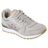 Sneaker SKECHERS "OG 85 - GOLDN GURL", Damen, Gr. 36, grau (taupe), Veloursleder, Textil, Synthetik, sportlich, Schuhe, Schnürschuh, Original-Retro-Jogginschuh mit Air-Cooled Memory Foam, Topseller