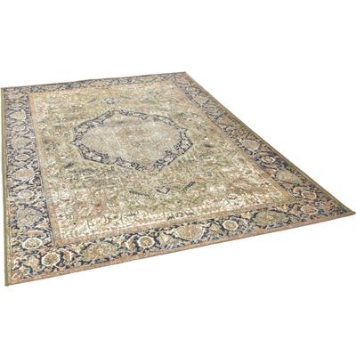 Teppich TOM TAILOR HOME "Funky Outdoor Orient One", grün, B:60cm H:5mm L:100cm, Polypropylen (PP), Polyester, Teppiche, Flachgewebe, Orient-Optik, In- und Outdoor geeignet, Wohnzimmer Image