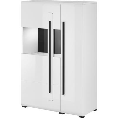 Highboard INOSIGN "Tulsa", weiß (weiß, weiß hochglanz), B:90cm H:136cm T:39cm, FSC-zertifizierter Holzwerkstoff, MDF, Melamin, Sideboards Image
