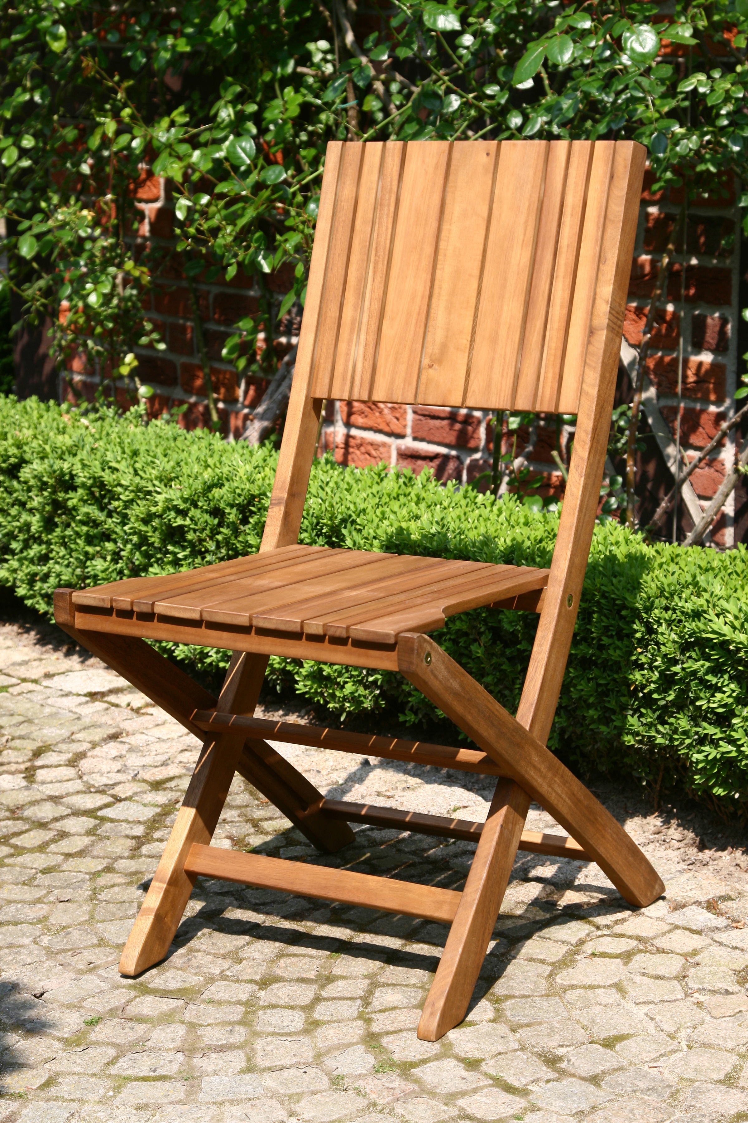 Gartensessel SIENA GARDEN "Falun", beige (natur), B:46cm H:88cm T:57cm, Sessel, Akazienholz, klappbar Image