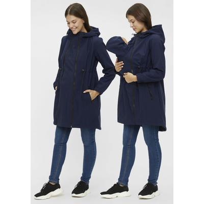 Umstandsjacke MAMALICIOUS "MLSHELLA" Gr. M (38), blau (navy) Damen Jacken mit praktischem Einsatz