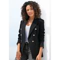 Longblazer LASCANA Gr. 34, schwarz Damen Blazer Bestseller