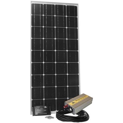 Solarmodul SUNSET "Stromset AS 140, 140 Watt, 230 V", silber (baumarkt), Solarmodule, für Gartenhaus oder Reisemobil, auch zum Laden von E-Bikes geeignet Image