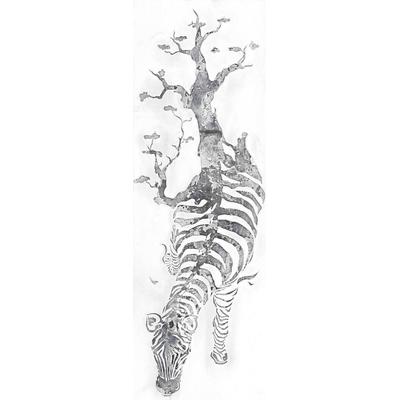 Wandbild KAYOOM, silber (farbe bild(er): silber), Ø, Zebras, Bilder Image
