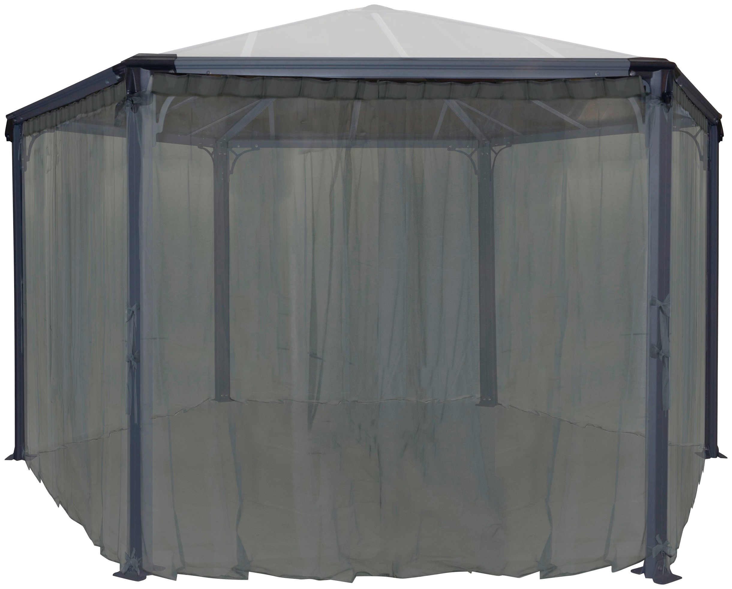 Pavillonseitenteil PALRAM - CANOPIA "für Pavillon ROMA HEXAGONAL", grau, B:232cm, Polyester, Pavillonseitenteile