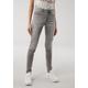 5-Pocket-Jeans KANGAROOS "SUPER SKINNY HIGH RISE" Gr. 32, N-Gr, grau (light, grey, used) Damen Jeans 5-Pocket-Jeans Röhrenjeans