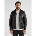 Bikerjacke JCC "31020351", Herren, Gr. 52, schwarz, Obermaterial: 100% Lammleder; Innenmaterial: 90% Baumwolle, 10% Polyester; Ärmelfutter: 100% Polyester, mit Knopf, Jacken