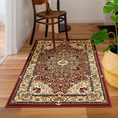 Teppich LUXOR LIVING "Kendra" Gr. 6, rot, B:200cm H:9mm L:285cm, Kunstfaser, Teppiche, Orient-Optik, Wohnzimmer Image