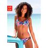 Triangel-Bikini-Top BENCH. "Pitch", Damen, Gr. 32, Cup A/B, bunt (schwarz, bedruckt), Microfaser, Polyamid, bedruckt, Bikini-Oberteile, mit stylischer Rückenlösung