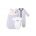 Erstausstattungspaket LILIPUT "Mummy+Daddy=Me" Gr. 62/68, blau (blau, weiß) Baby KOB Set-Artikel Outfits