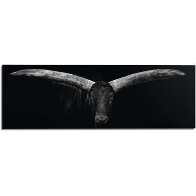 Wandbild REINDERS "Ochse", schwarz (farbe bild(er): schwarz, weiß), B:156cm H:52cm T:2cm, Holz, Bilder Image