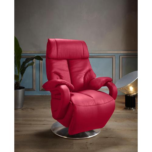 „TV-Sessel SIT&MORE „“Invito““ Sessel Gr. NaturLEDER, manuell verstellbar, ohne Aufstehhilfe, B/H/T: 80 cm x 113 cm x 80 cm, rot (feuerrot) Fernsehsessel und TV-Sessel Sessel in Größe M, wahlweise mit Motor Aufstehhilfe“
