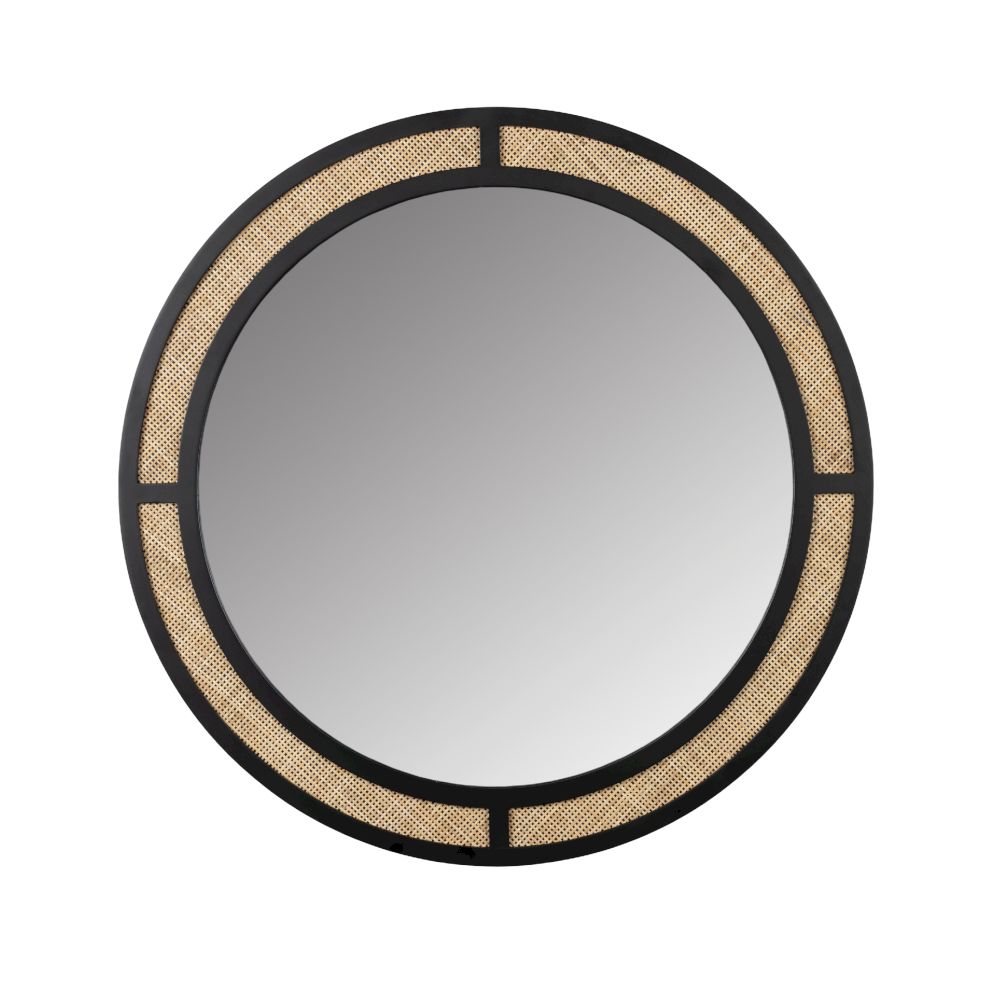 designline »Aida« Spiegel rund Rattan