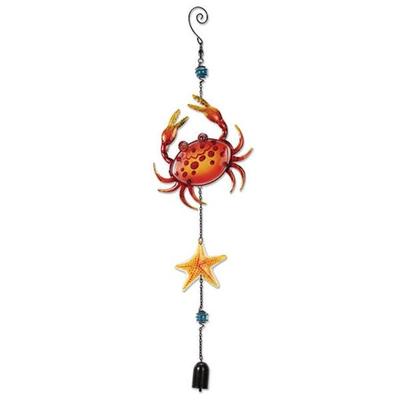 Sunset Vista Designs 051525 - Crab & Star Fish Suncatcher (91753) Lawn and Garden Hanging Bells